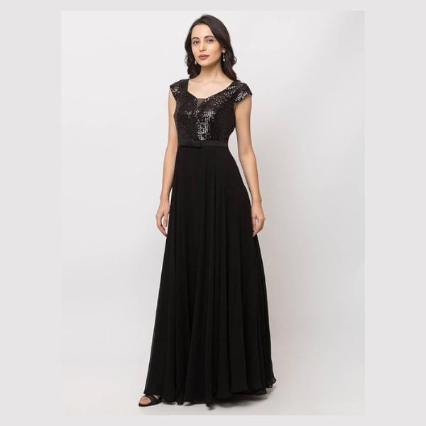 Evening Gown with Sequin