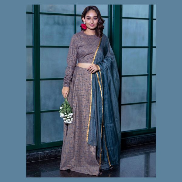 Printed Lehenga Choli With Dupatta